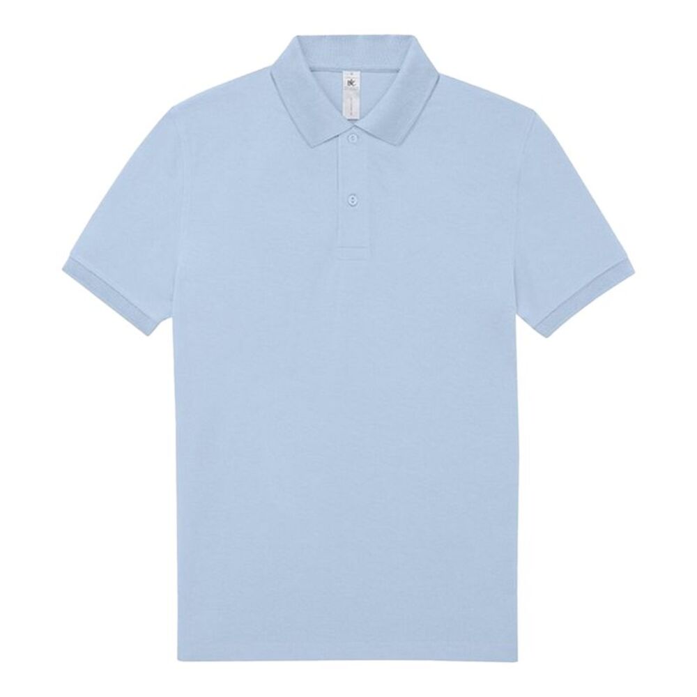 B&C Mens Polo Shirt / Blush Blue